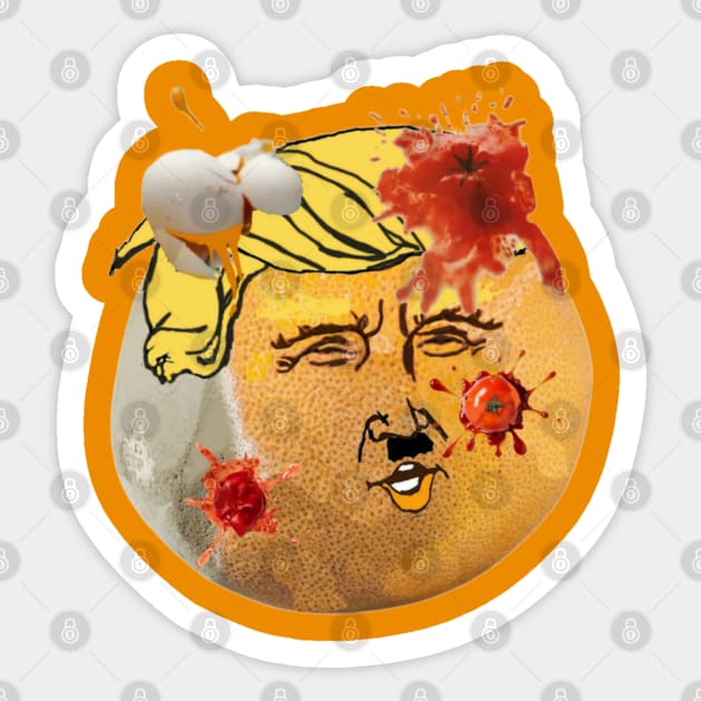 Rotten Orange - Dump tRump - Back Sticker by SubversiveWare
